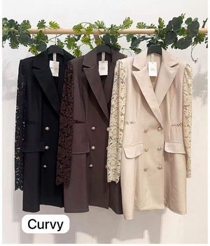 GIACCA BLAZER MERLETTO CURVY